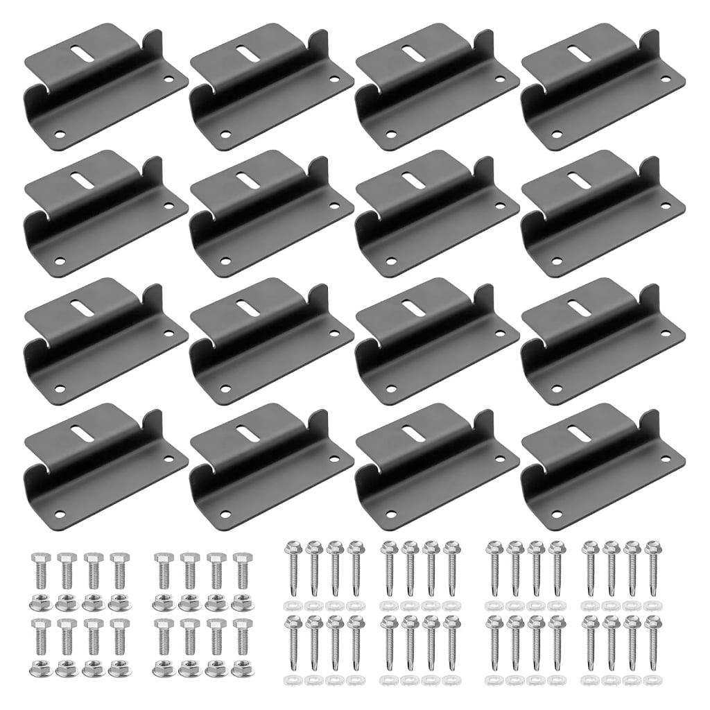 Metal Solars Panel Z Brackets Adjustable Angle Installation Hardware Durability