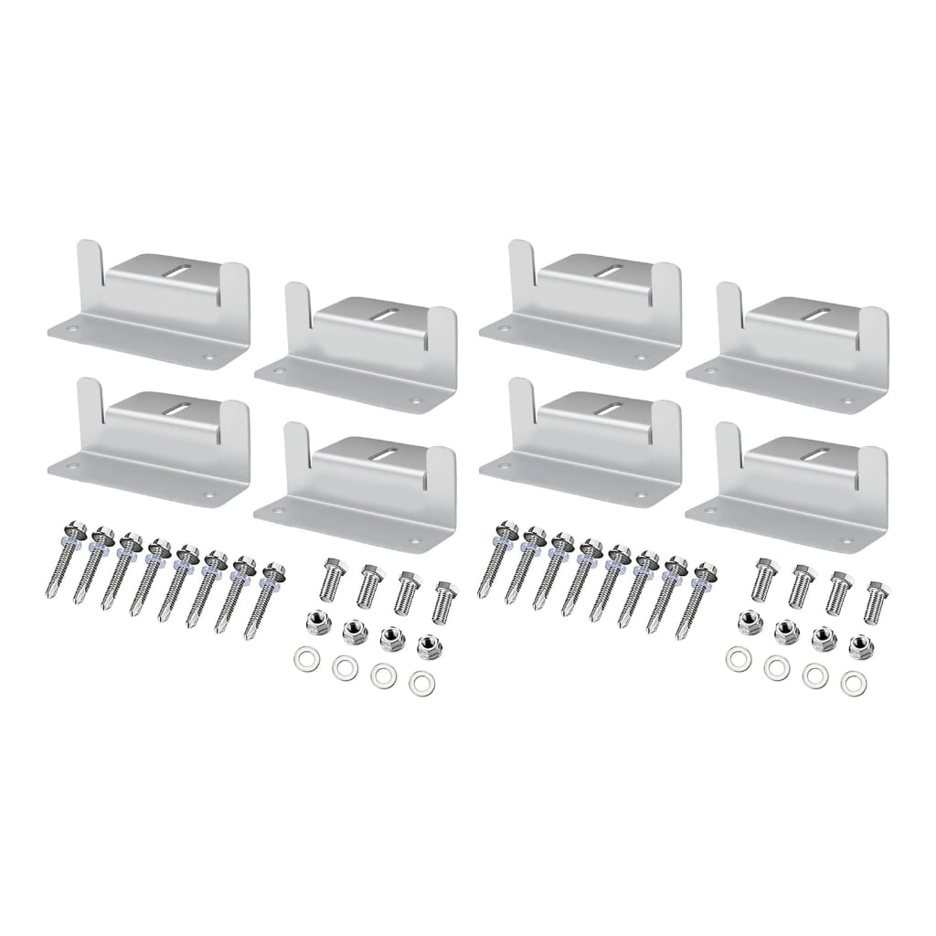 Metal Solars Panel Z Brackets Adjustable Angle Installation Hardware Durability