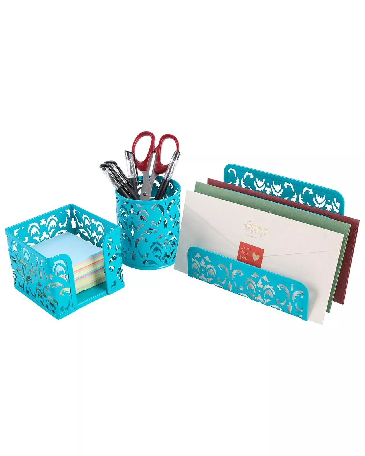 Easypag Cute Office Supplies 3 Piece Desk Organizer And Accessories Set - Let...