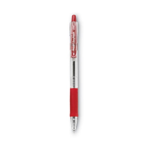 Easytouch Ballpoint Pen, Retractable, Fine 0.7 Mm, Red Ink, Clear ...
