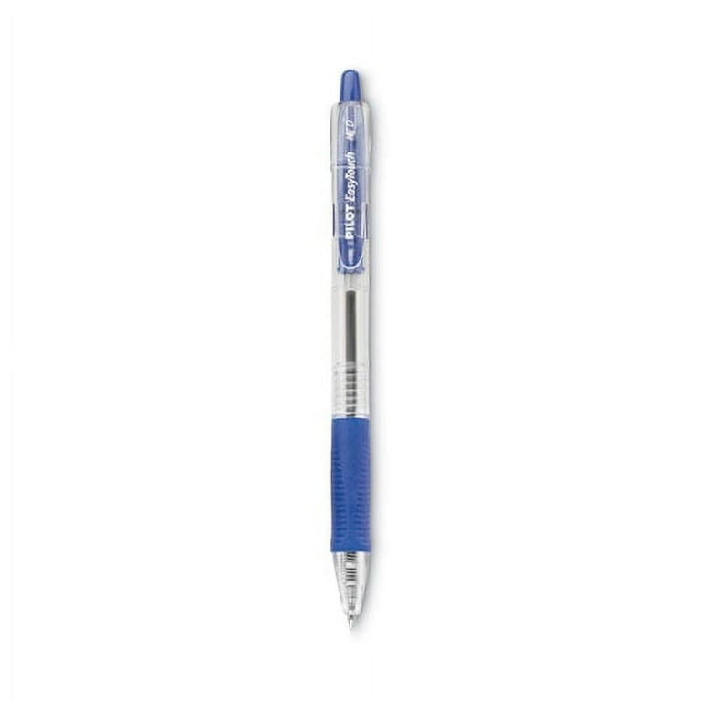 EasyTouch Ballpoint Pen, Retractable, Medium 1 mm, Blue Ink, Clear Barrel, Dozen EasyTouch Ballpoint Pen, Retractable, Medium 1 mm, Blue Ink, Clear Barrel, Dozen