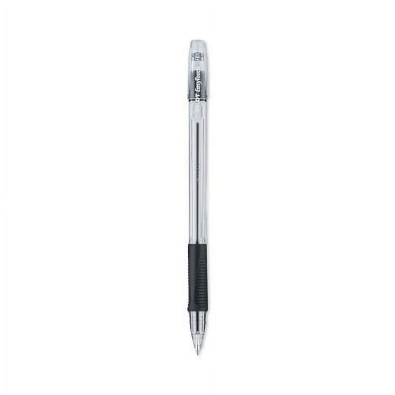 EasyTouch Ballpoint Pen, Stick, Fine 0.7 mm, Black Ink, Clear/Black Barrel, Dozen EasyTouch Ballpoint Pen, Stick, Fine 0.7 mm, Black Ink, Clear/Black Barrel, Dozen