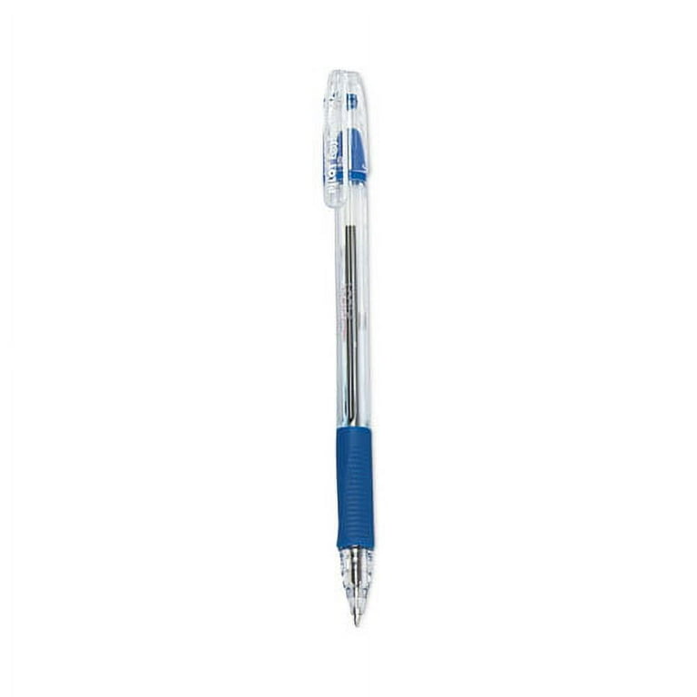 EasyTouch Ballpoint Pen, Stick, Medium 1 mm, Blue Ink, Clear/Blue Barrel, Dozen EasyTouch Ballpoint Pen, Stick, Medium 1 mm, Blue Ink, Clear/Blue Barrel, Dozen