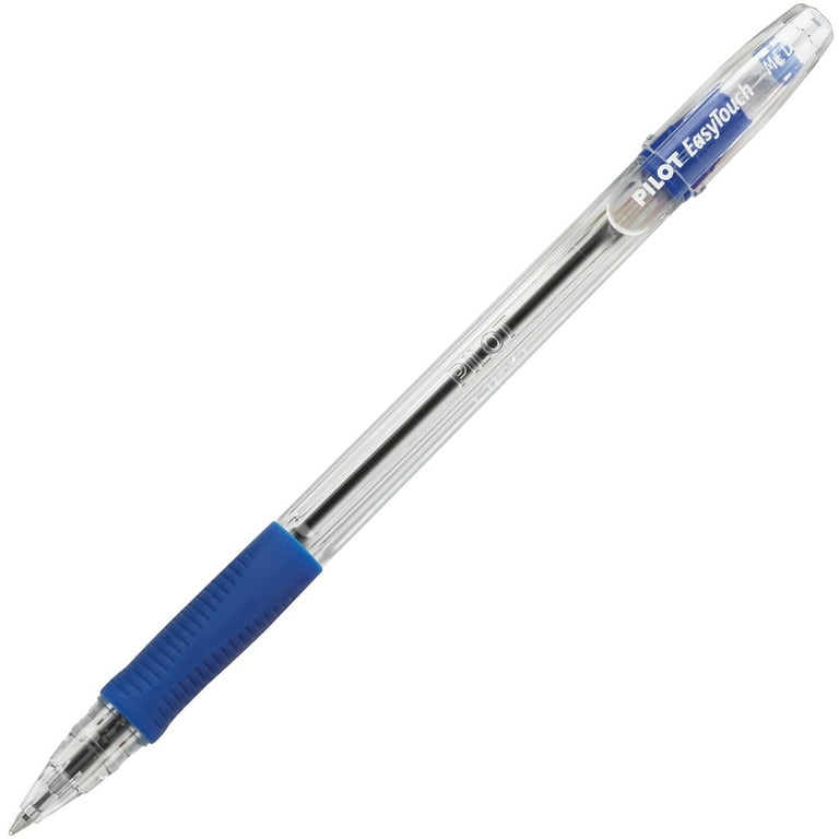 EasyTouch Ballpoint Pen, Stick, Medium 1 mm, Blue Ink, Clear/Blue Barrel, Dozen EasyTouch Ballpoint Pen, Stick, Medium 1 mm, Blue Ink, Clear/Blue Barrel, Dozen
