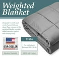 thumbnail image 1 of Easyum Weighted Soft Cotton Bed Blanket, Queen Size - Machine Washable Deep Sleep Reduce Anxiety, 1 of 5