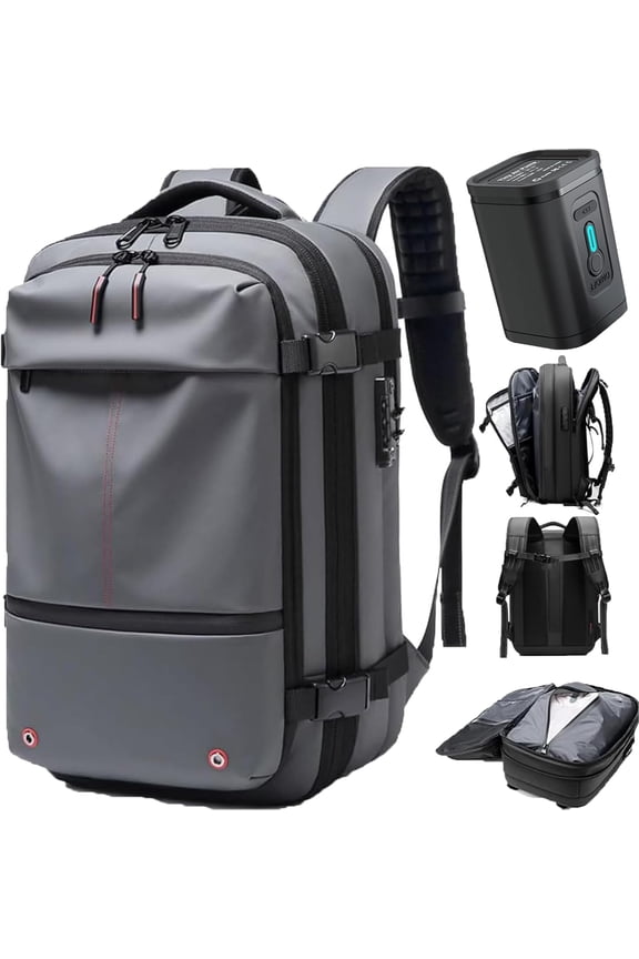 Easyvacpack Backpack, Easyvacpack, 60l Expandable Backpack With Vacuum Compression, Anti Theft Travel Vacuum Backpack (A)