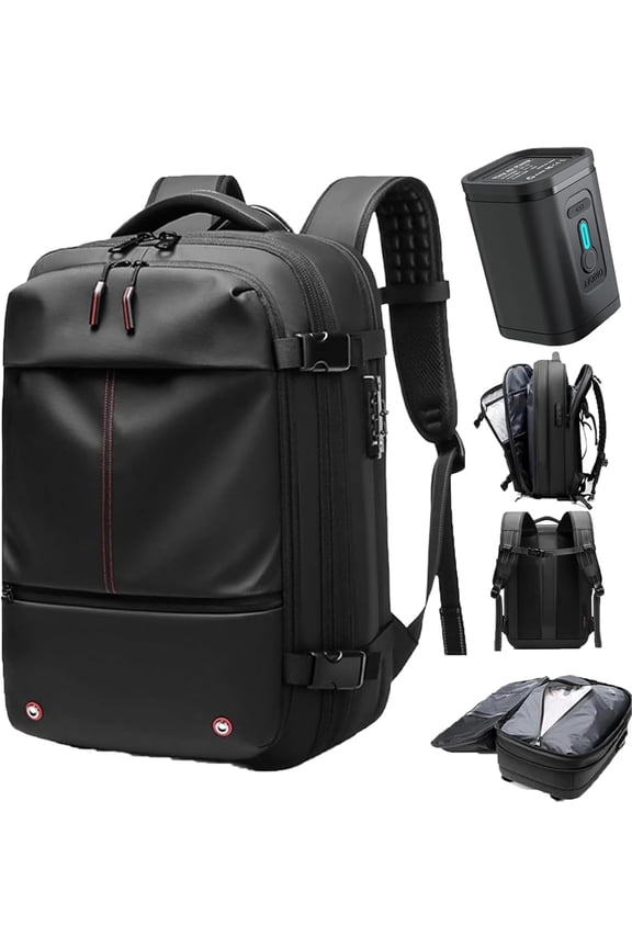 Easyvacpack Backpack, Easyvacpack, 60l Expandable Backpack With Vacuum Compression, Anti Theft Travel Vacuum Backpack (B)