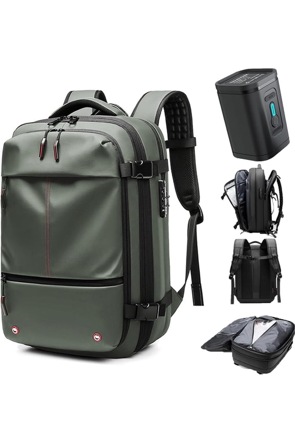 Easyvacpack Backpack, Easyvacpack, 60l Expandable Backpack With Vacuum Compression, Anti Theft Travel Vacuum Backpack (D)