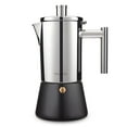 thumbnail image 1 of Easyworkz Diego 12 Cup Stovetop Espresso Maker Stainless Steel Italian Coffee Maker Black, 17.5 oz, 1 of 8