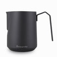 thumbnail image 1 of Easyworkz Espresso Milk Frothing Pitcher Heavy-Gauge Stainless Steel 20 oz Cappuccino Latte Art Cup, Matte Black, 1 of 10