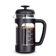 thumbnail interactive-video image 1 of Easyworkz French Press 12 oz Coffee Tea Maker Cafetiere with Borosilicate Glass, Soft Grip Handle,Black, 1 of 9
