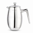 thumbnail image 1 of Easyworkz Nando French Press 12 oz Double Wall Insulated Thermal Coffee Maker, 304 Stainless Steel Cafetiere, 1 of 8