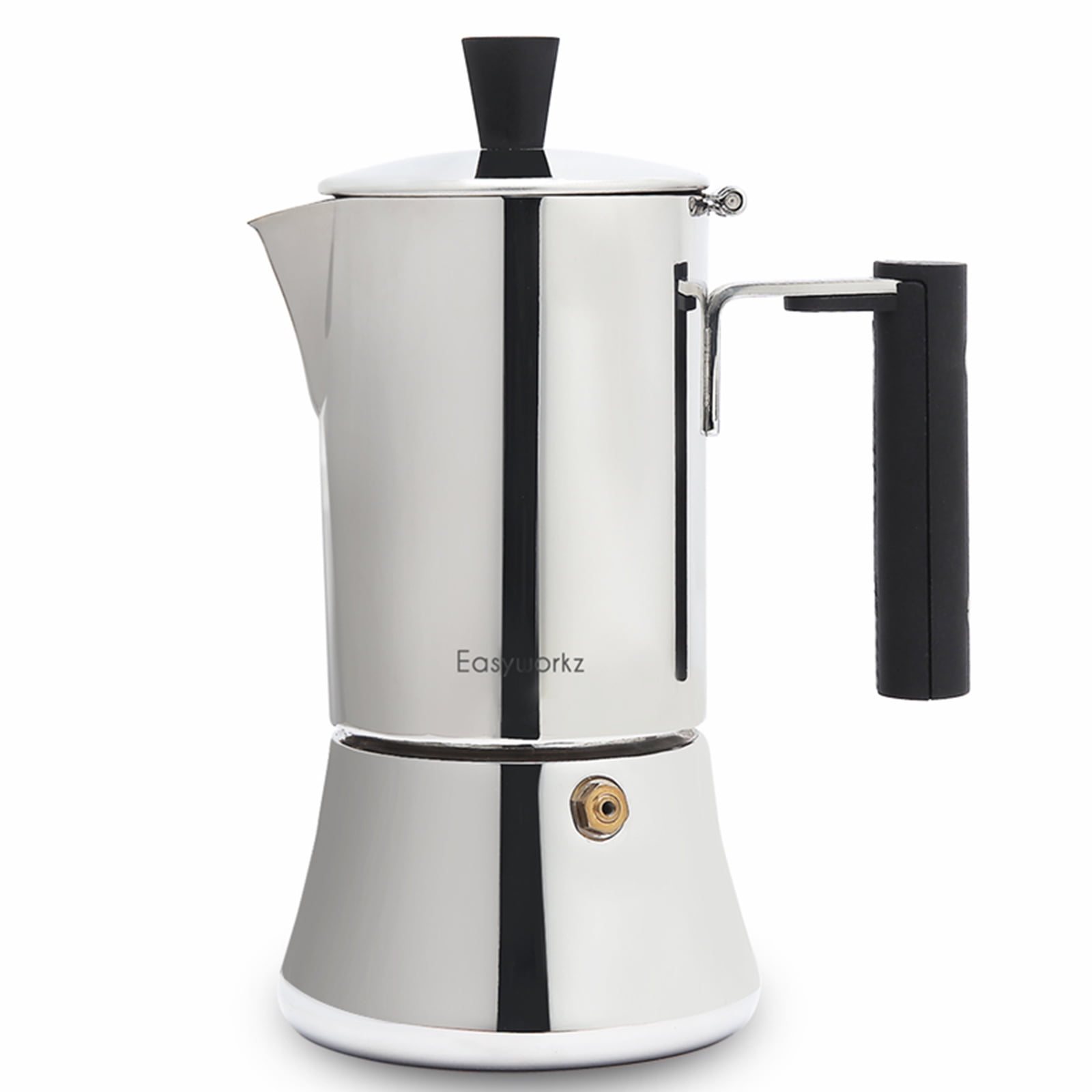 MXBAOHENG Electric Moka Pot Espresso Coffee Maker 6 Cups Coffee Mocha Pot  Stainless Steel (220V)