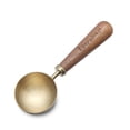 thumbnail image 1 of Easyworkz Retro Stainless Steel Coffee Scoop with Walnut Handle 10g / 1 Tbsp Coffee Measuring Spoon, Brass Gold, 1 of 9