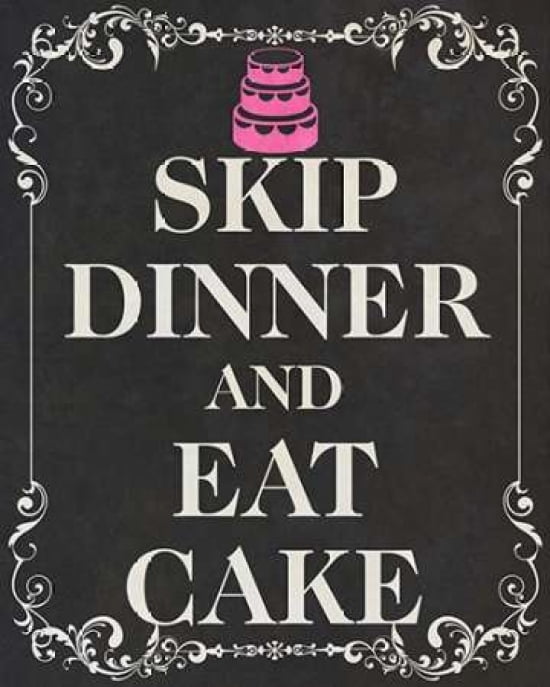 Eat Cake Pink II Canvas Art - SD Graphics Studio (24X30)