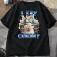 thumbnail image 1 of Eat Cement Cat Graphic Tee Cotton Casual T Shirt Tops Short Sleeve Round Neck Black S-5XL, 1 of 5