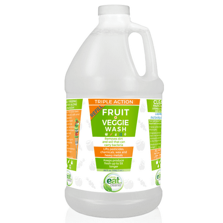 Eat Cleaner Fruit and Vegetable Wash Refill, Produce Wash Bulk Liquid 64 fl oz