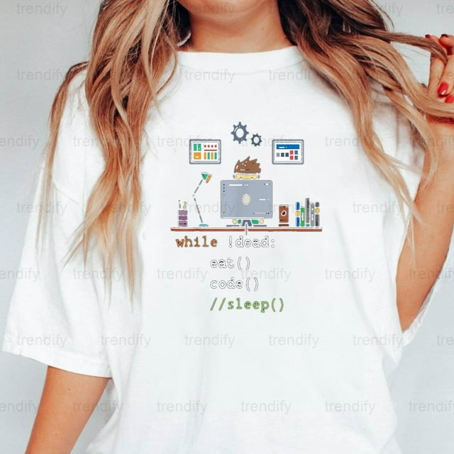 Eat Code Sleep Repeat Funny Python Programmer Computer Science Unisex T ... image.