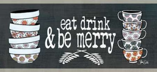 Eat Drink Be Merry Canvas Art - Shanni Welsh (10 x 20)