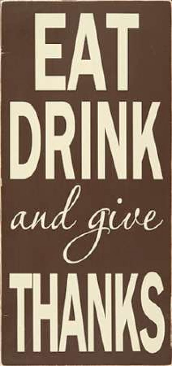 Eat Drink Canvas Art - Erin Deranja (24 x 48)