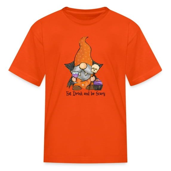 Eat, Drink and be Scary, Halloween Kids Graphic Shirt, Funny Halloween Gift T-Shirt