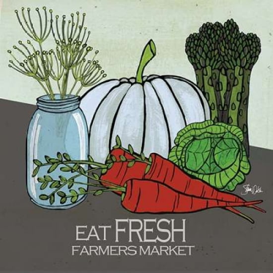 Eat Fresh Canvas Art - Shanni Welsh (24 x 24)