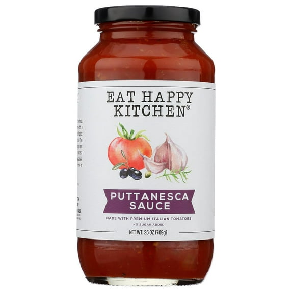 Eat Happy Kitchen Puttanesca Sauce 25 oz (Pack Of 6)