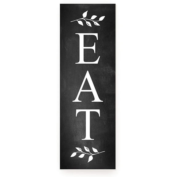 Eat Kitchen Rustic Wood Sign 6x18 (Unframed)