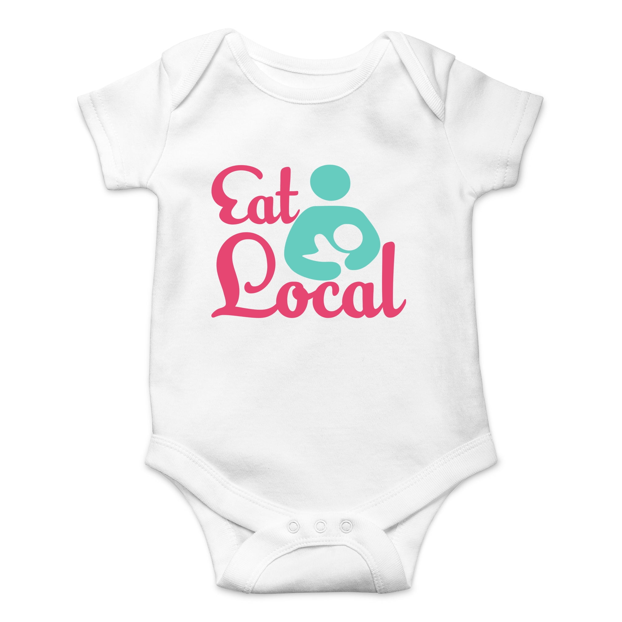 Eat Local - Breastfeeding Support - Cute Lactation - Cute One-Piece Infant  Baby Bodysuit