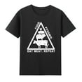 Eat Meat Repeat Food Pyramid Animal T-Shirt - Walmart.com