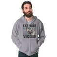 thumbnail image 1 of Eat More Veggies Popeye The Sailor Zip Up Hoodie Men's Women's Brisco Brands S, 1 of 6