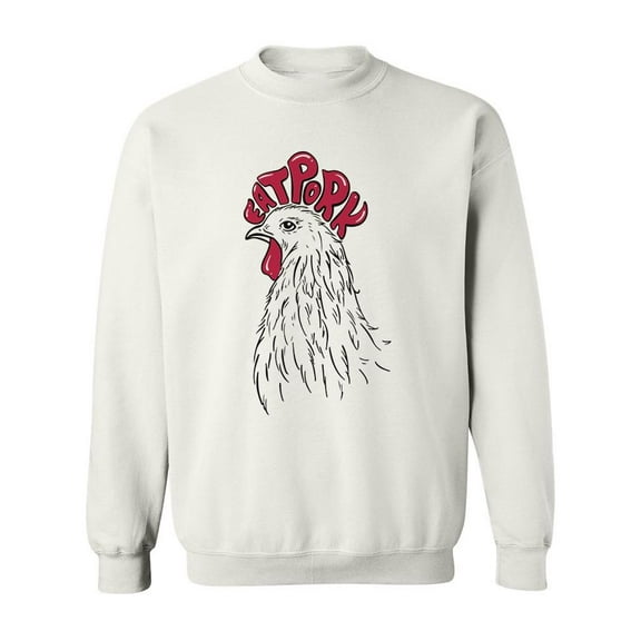 Eat Pork Sweatshirt Men -Image by Shutterstock, Male Medium