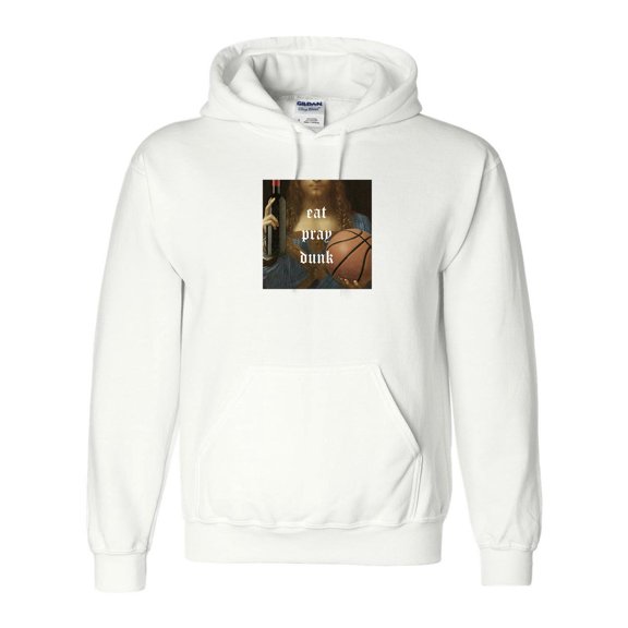 Eat Pray Dunk Funny Basketball Player Sports Fan Slam Dunk Hoops Life Game Hoodie Unisex, up to 5XL