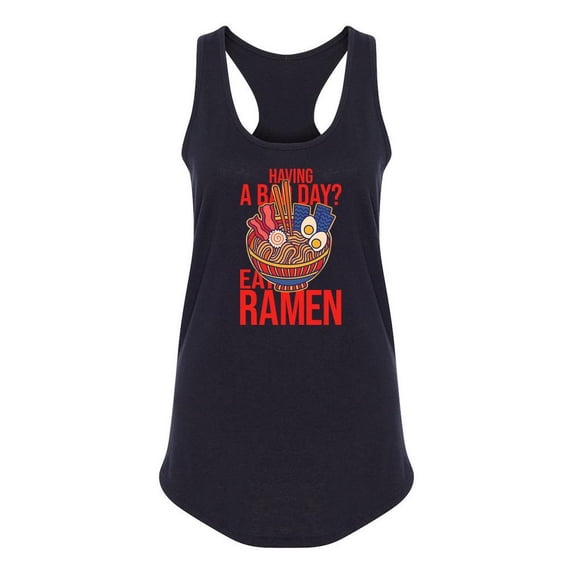 Eat Ramen Racerback Tank Women -SPIdeals Designs, Female Small