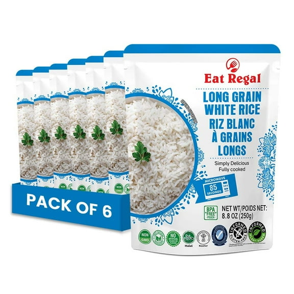 Eat Regal Long Grain White Rice Pack of 6