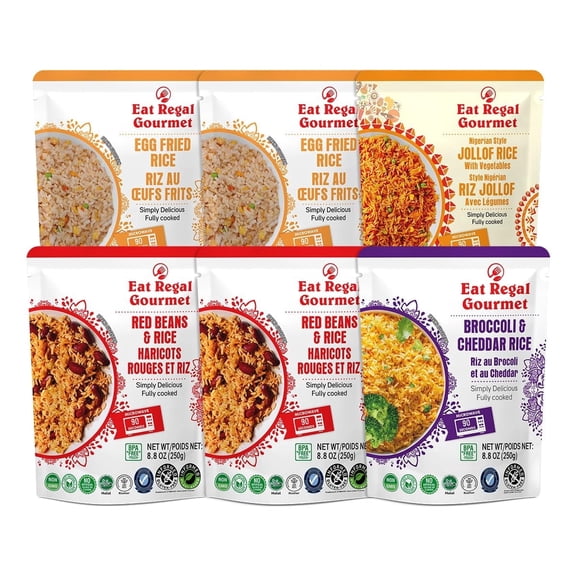 Eat Regal Long Grain White Rice, 6pcs