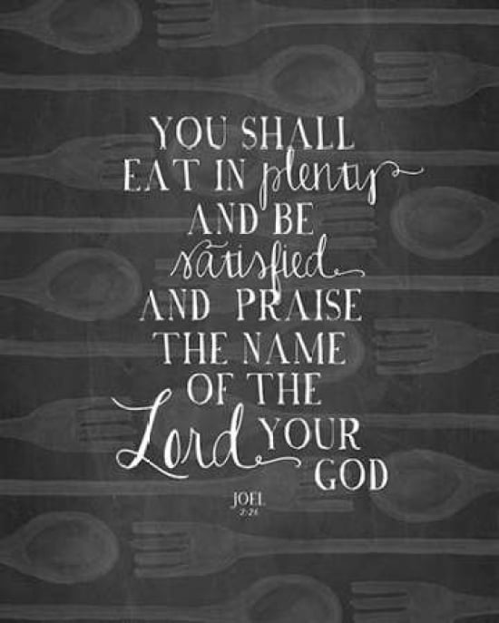 Eat Scripture Canvas Art - Amy Cummings (24 x 30)