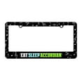 thumbnail image 1 of Eat Sleep Accordian License Plate Tag Frame - Music Notes Design, 1 of 1