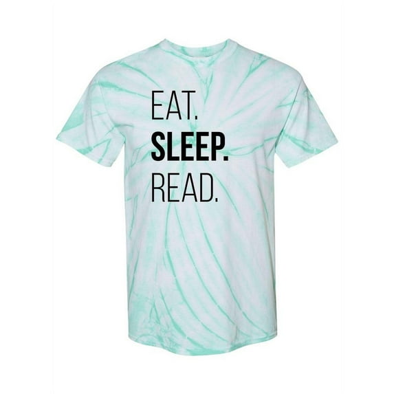 Eat Sleep And Read Tie-Dye Cyclone Men -Smartprints Designs, Male Large