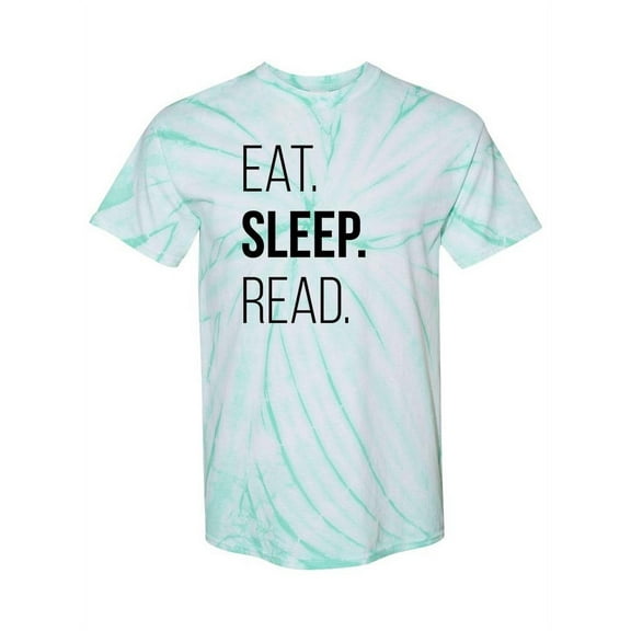 Eat Sleep And Read Tie-Dye Cyclone Women -Smartprints Designs, Female Medium