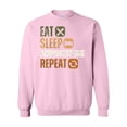thumbnail image 1 of Eat Sleep Armwrestling Repeat Funny Sport Hobby Player Sweatshirt, 1 of 3