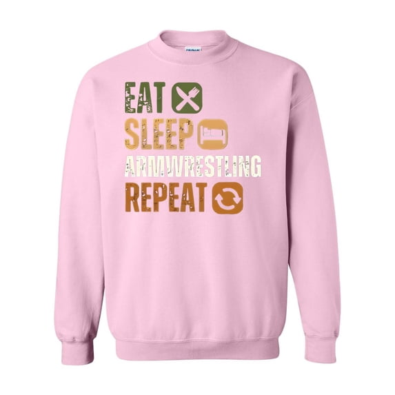 Eat Sleep Armwrestling Repeat Funny Sport Hobby Player Sweatshirt