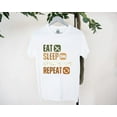 thumbnail image 1 of Eat Sleep Armwrestling Repeat Strength Challenge Tee T-Shirt, for men & women, up to size 5XL, 1 of 3