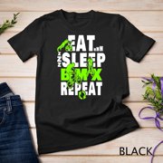 Eat Sleep BMX Repeat T-Shirt Funny Bicycle Gift Motocross Unisex T-shirt