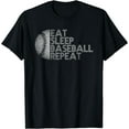 Eat Sleep Baseball Repeat Baseball Player Funny Baseball TShirt