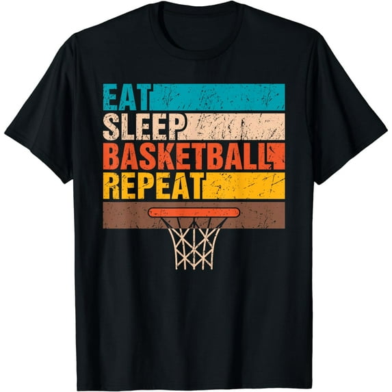 Eat. Sleep. Basketball. Repeat. Basketball Youths Bball T-Shirt