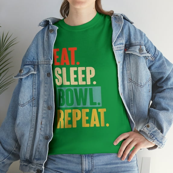 Eat Sleep Bowl Repeat Funny Bowling T-Shirt