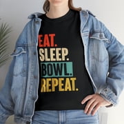 Eat Sleep Bowl Repeat Funny Bowling T-Shirt