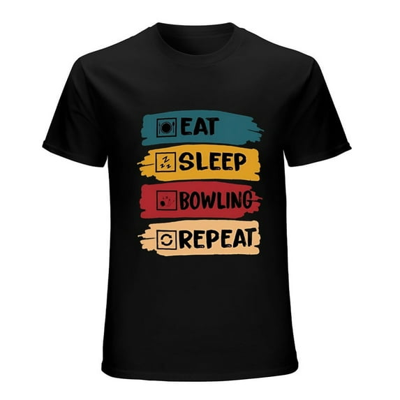 Eat Sleep Bowling Repeat Men's Tee Classic Bowling T-Shirt