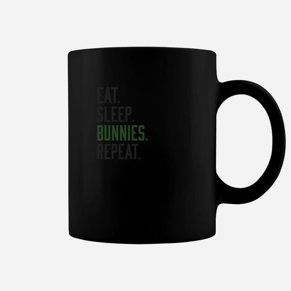 Eat Sleep Bunnies Repeat Bunny Rabbit Funny Gift B Coffee Mu - Walmart.com